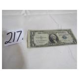 1935E $1 SILVER CERTIFICATE BLUE SEAL