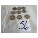 9 -  1930'S WALKING LIBERTY HALF DOLLARS
