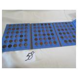 42 - LINCOLN HEAD PENNIES -1910- 1940 IN FOLDER