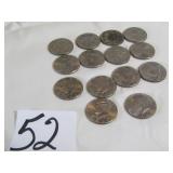 14- 1980'S,90'S KENNEDY HALF DOLLARS