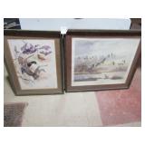 JF LANDERBERGE SIGNED DUCK PRINT ; CANADIAN