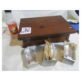 8- TURKEY DRESSING MOLD ; SLANT TOP STORAGE BOX