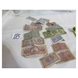 15 PIECES EARLY FOREIGN CURRENCY