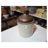 5 GAL. BROWN & WHITE STONE JUG