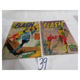 2-  12 CENT 1964 FLASH COMIC BOOKS #146, 148