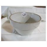 91/2' WHITE STONE BOWL -6' DEEP
