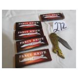 5- FANCY COCA COLA COLLECTOR POCKET KNIFE W/