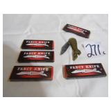 5- FANCY COCA COLA COLLECTOR POCKET KNIFE W/
