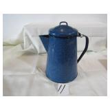 BLUE SPECKLE GRANITE COFFEE POT