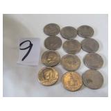 12 - BICENTENUAL KENNEDY HALF DOLLARS