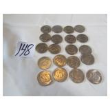 20- 1970'S EISENHOWER DOLLARS