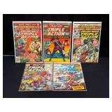 (5) Marvel Triple Action Comic Books