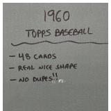 1960 Topps Baseball Card Collection (48 Cards)