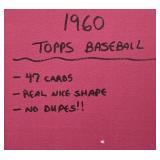 1960 Topps Baseball Card Collection
