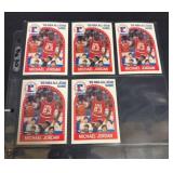 (5) 1989 Hoops Michael Jordan All-Stars