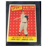 1958 Mickey Mantle All-Star Card