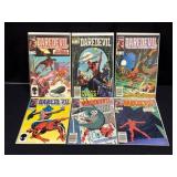 Six Book Run Daredevil Comic Books 221-226