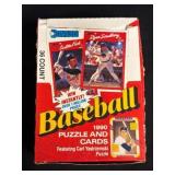 1990 Donruss Baseball Unopened Wax Box