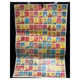 1971-72 Topps Basketball Card Uncut Sheet