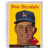 1958 Topps Don Drysdale Baseball Card