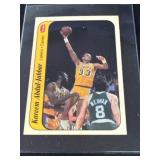 1986 Fleer Kareem Abdul-Jabbar Sticker Card