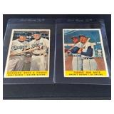 1958 Topps Baseball Team Leaders Cards