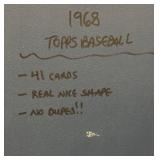 1968 Topps Baseball Card Collection, 41 Cards