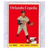 1958 Topps Orlando Cepeda Baseball Card #343