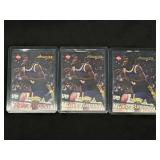 (3) 1996-97 Kobe Bryant Rookie Basketball Cards