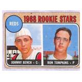 1968 Topps Johnny Bench Rookie Low Grade