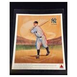 Lou Gehrig Baseball Illustration Print