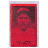 Dale Alexander Baseball Card, Detroit A.L.