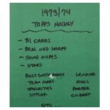 1973/74 Topps Hockey Card Collection