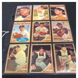 (9) 1962 Topps Rookies and Stars