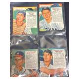 1954 Red Man Baseball Cards Lot of 6