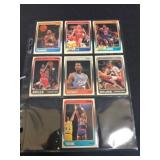 (7) 1988 Fleer Basketball Rookie Cards