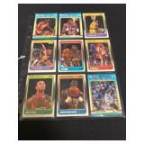 (9) 1988 Fleer Basketball Stars