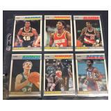 (6) 1987-88 Fleer Basketball Stars