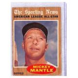 1962 Topps Mickey Mantle All-Star Card #471