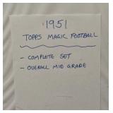 1951 Topps Magic Football Complete Set