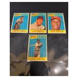 (4) 1958 Topps Baseball All-Stars