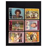 (75) 1970s NFL Football Cards