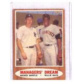 1962 Topps Card #18 Managersï¿½ Dream Mays/Mantle