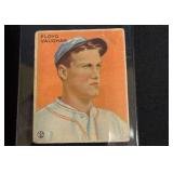 1933 Goudey Floyd Vaughan Baseball Card No. 229