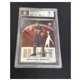 2003 Topps Pristine Dwyane Wade Graded 9