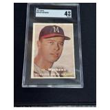 1957 Topps #250 Ed Mathews SGC 4 Baseball Card