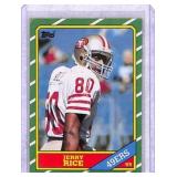 1986 Topps Jerry Rice Rookie Card #161