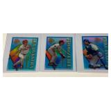 (3) 1995 Stadium Club HOF Acetate Cards
