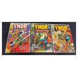 Thor Marvel Comic Book Lot of three