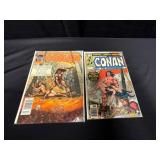 Two Conan Comic Books in Clear Sleeves